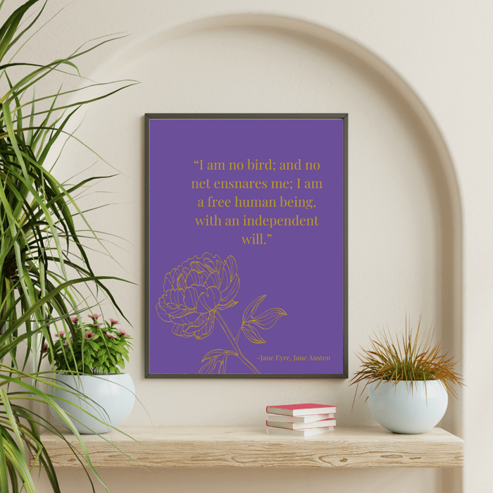 Jane Eyre Book Quote  image